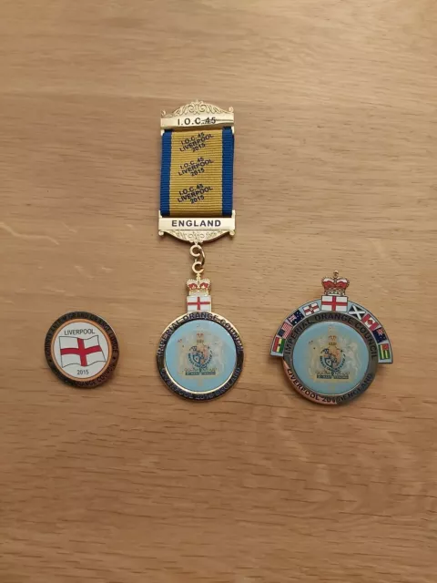 Liverpool Imperial Orange Order Council Medal and Badges 2015 Co Antrim  G.O.L.