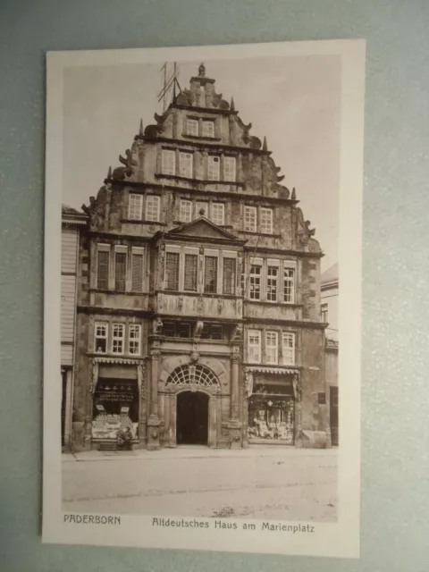 Ansichtskarte Paderborn Altdeutsches Haus am Marienplatz