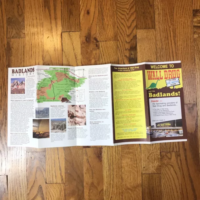 Travel Brochure Walls Drug Store Badlands South Dakota SD vintage 1970’s LNC