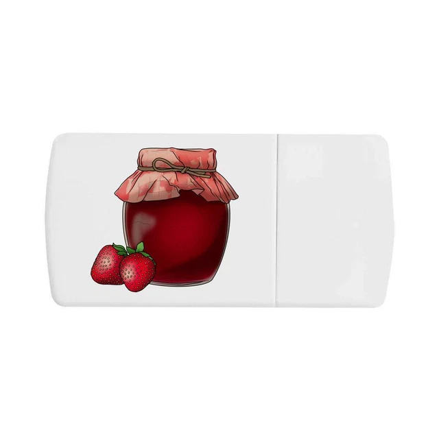 'Strawberry Jam' caja de píldoras con divisor de tableta (PI00020777)