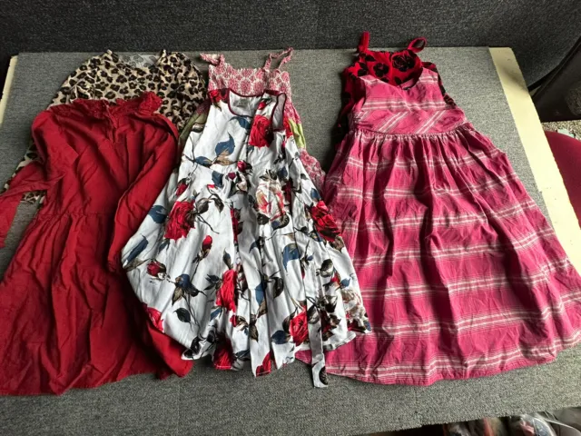 Girls Clothes Bundle Of Dresses 6 - 7 Years  . 6 Items
