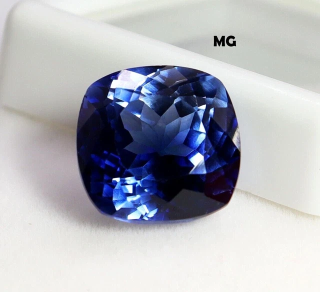 Sans Défaut 19.80 CT Naturel Kashmiri Saphir Bleu Coussin AAA+ Desseré Gemme