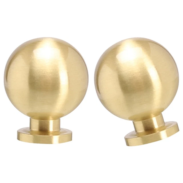Manija de bola vintage manijas de gabinete cajón perillas escritorio latón dorado
