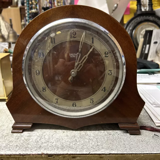 Vintage Sectric Smiths Mantle Clock Gwo
