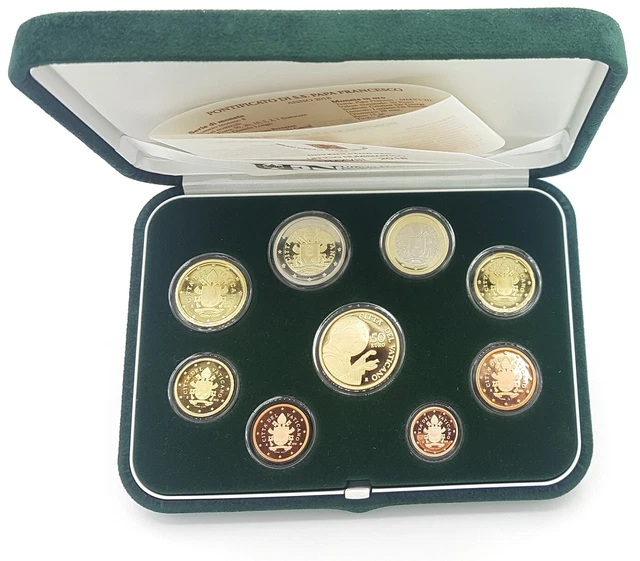 Coffret BE Vatican 2018 (9 pièces dont 50€ or) - Deuxième encyclique Laudato Si