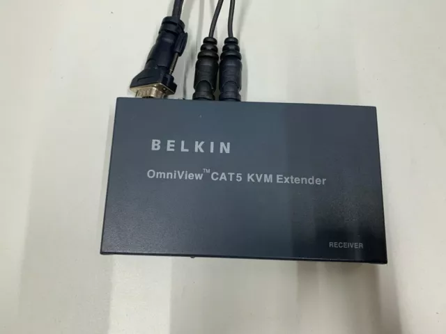 Prix conseillé : 120 £ Belkin OmniView CAT5 KVM Extender RÉCEPTEUR S/N...