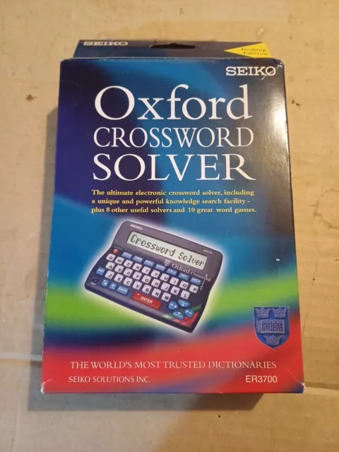 Seiko ER3700 Oxford Crossword Solver Thesaurus Spellchecker Calculator