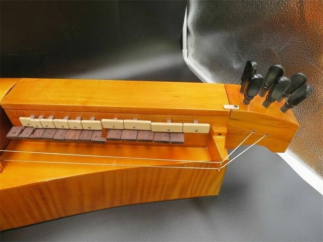 Fabriqué à la main 6 cordes 24 touches Hurdy Gurdy, dos palissandre épinette topy excellent son 7