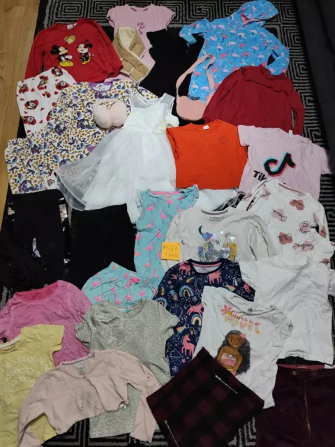 #027💜 Huge Bundle Of Girls Clothes 5-6years GEORGE NEXT M&S DISNEY H&M MONSOON