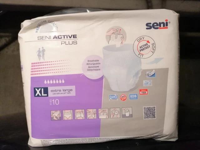 LOT de 2 paquets de 10 Couches culottes adultes SENI XL