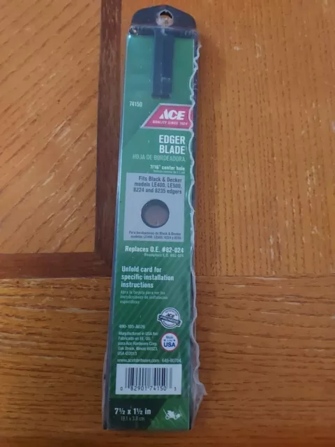 Ace Edger Blade #74150 For Black & Decker LE400 LE500 8224 & 8235 Edgers NEW