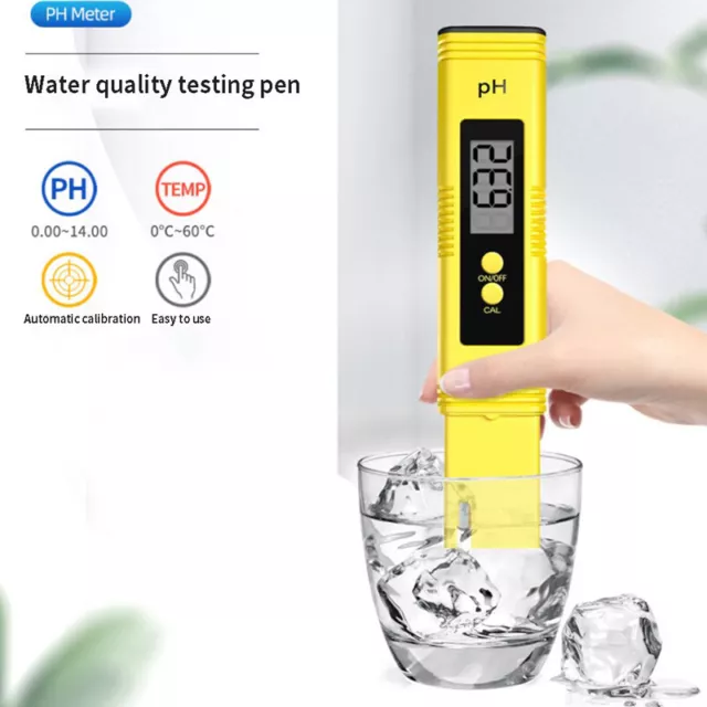 Digital PH Meter High Precision LCD Aquarium Water Acid PH Tester Pool Analy-EL