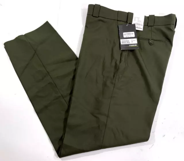 NWT 38x36 MENS BLAUER 8560T 4 POCKET WOOL BLEND PANTS OD GREEN 38x36 UNHEMMED