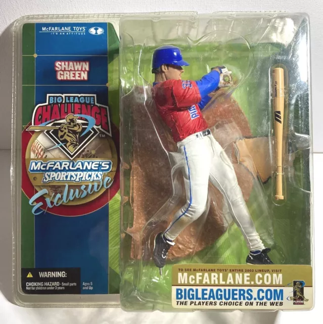 McFarlane Mike Piazza Shawn Green Big League Challenge Figure ERROR Package 2002