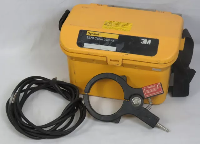 3M Dynatel 2273 Cable/Pipe/Fault Locator Transmitter w/Coupler & Cable Working