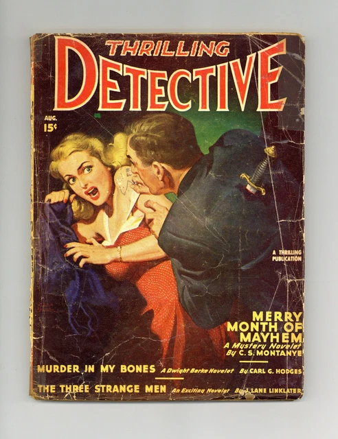 Thrilling Detective Pulp Aug 1947 Vol. 60 #2 GD
