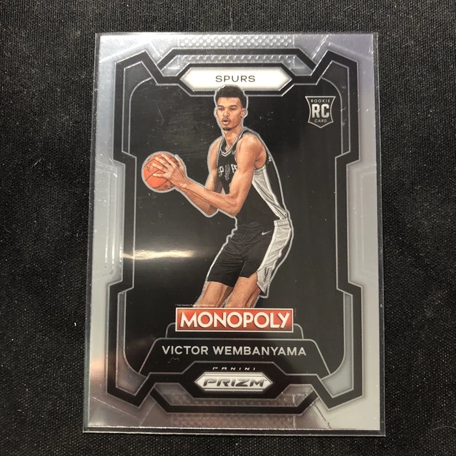 2023-24 MONOPOLY PRIZM VICTOR WEMBANYAMA Carta Rookie RC Base Spurs #81