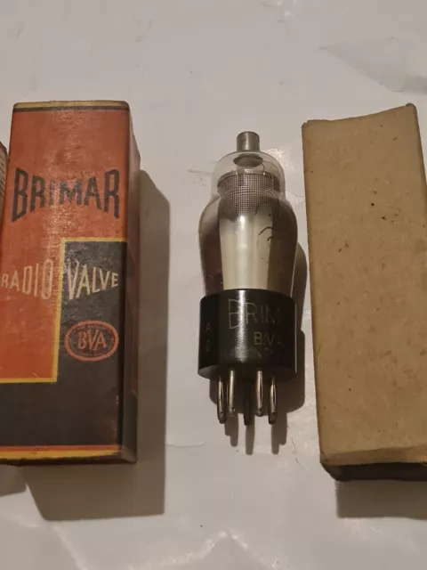 Brimar 9D2 Valvola Radio Vintage / Tubo Aspirapolvere In Scatola Nos