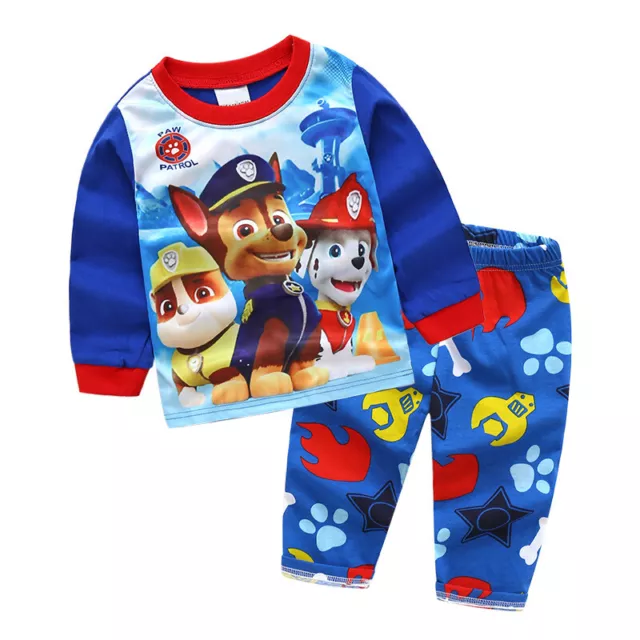 New Paw Patrol boys Pyjamas kids sleepwear cotton tshirt top pajamas