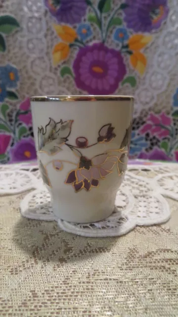 Zsolnay Hungary Pecs Hand Painted Porcelain Shot glass