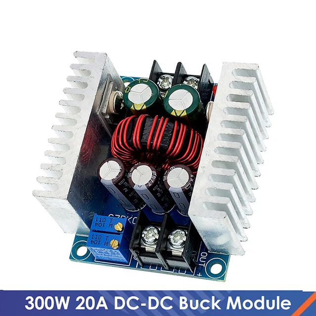 300W DC-DC Step Down Power Converter Module - Adjustable 6V-40V To 1.2V-36V, 20A Constant Current, LED Driver With Heat Sinks - View #8