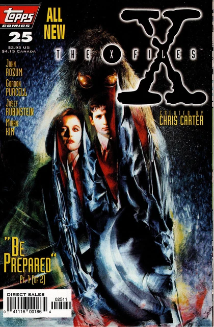 The X-Files #25 Direct Sales Edition Nm+ First Print 1995 Topps Comics