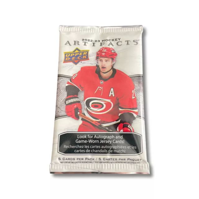 2022-23 Upper Deck Artifacts Hockey Booster Pack 1 pack 5 cards per pack