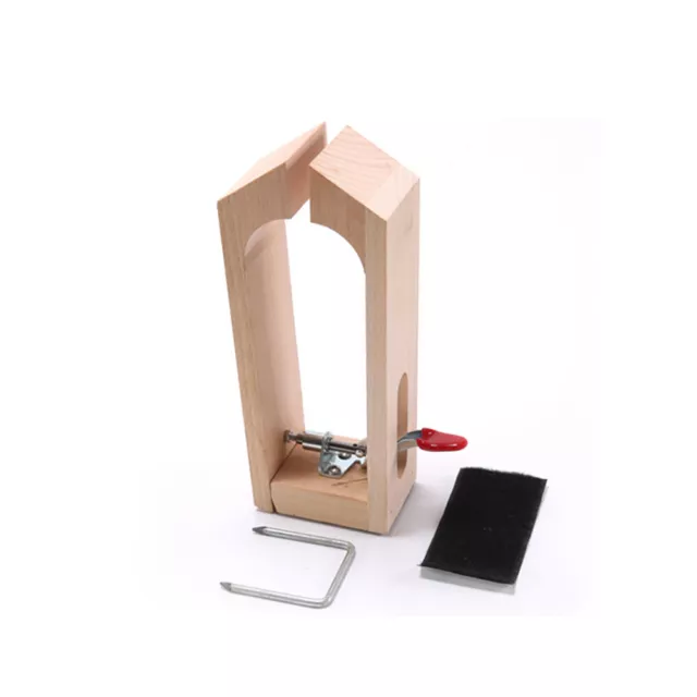 Mini mesa de escritorio de cuero artesanal con cordones costura poni caballo abrazadera herramienta
