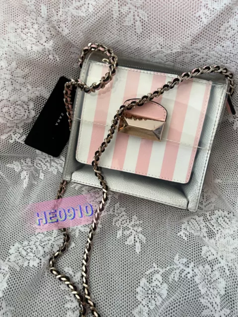 NEW ZARA EMBELLISHED Mini Vinyl Crossbody Bag 19.99 PicClick UK