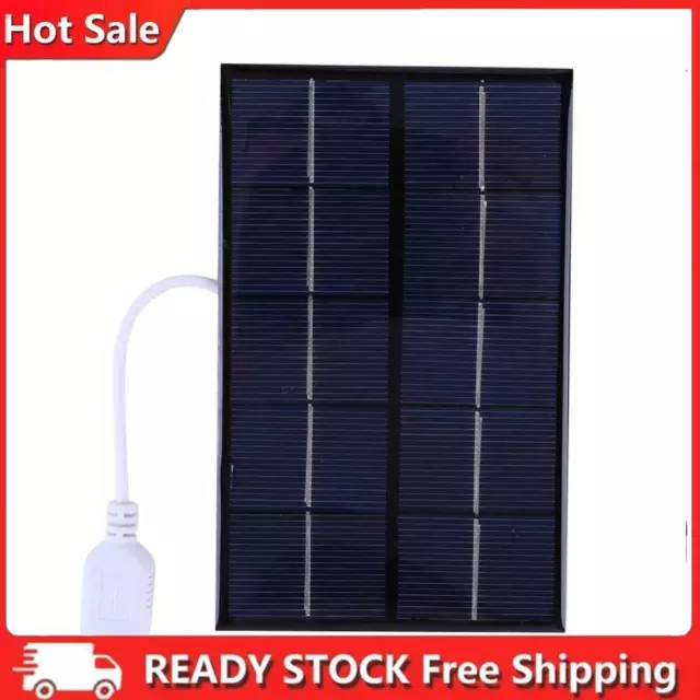 USB Solar Panel Outdoor 5W 5V Polysilicon + Epoxy Travel DIY Solar Charger