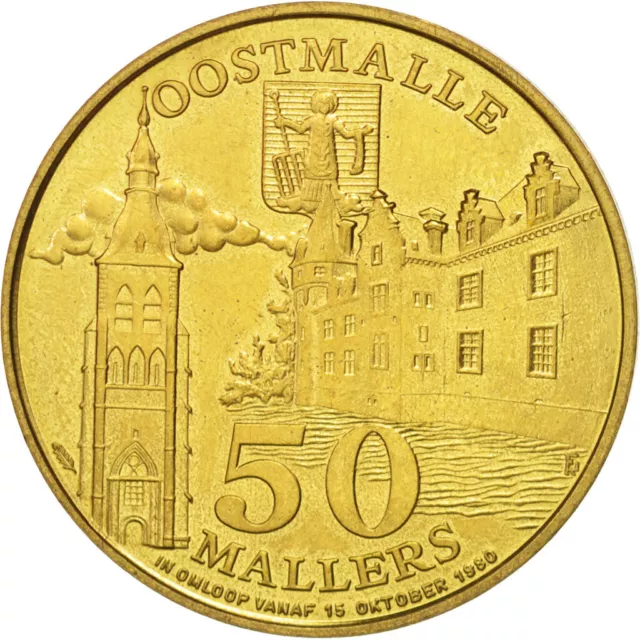 [#411977] Belgien, Token, Touristic token, Oostmalle, Westmalle, 50 Mallers, 198 2
