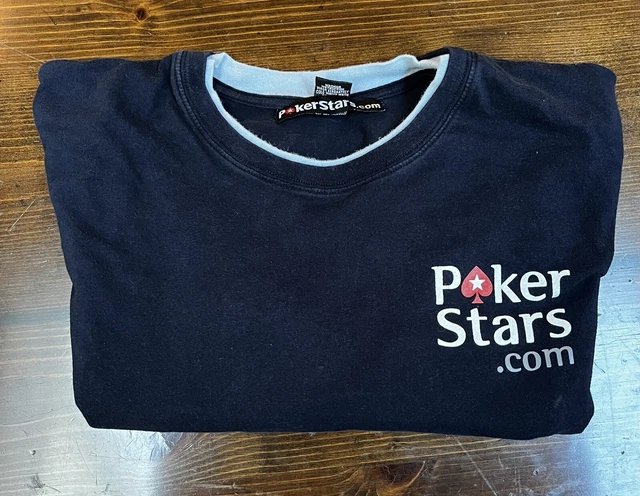 Lg PokerStars Shirt Long Sleeve Dk Blue/Lt Blue