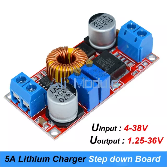 NEW 5A DC to DC CC CV Lithium Battery Charging Board Led drive power converter