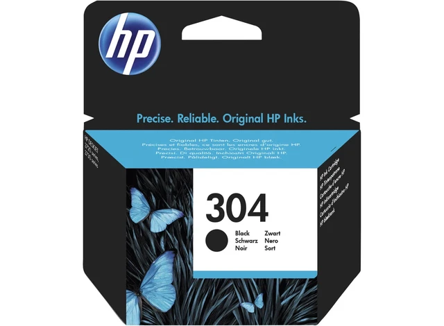 Cartuccia Hp 304 Nero N9K06Ae Hp Deskjet 2620 2630 3720 3730 3750 Envy 5010 5020