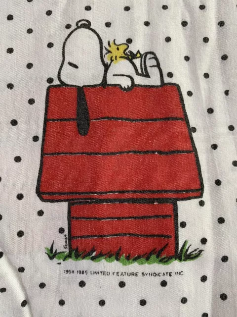 vintage SNOOPY PEANUTS Single Bed QUILT COVER doona 1985 United Features UFS