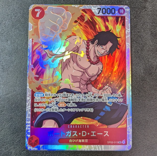 ONE PIECE CARD Game TCG Portgas D. Ace OP02-013 SR Holo Japanese $9.99