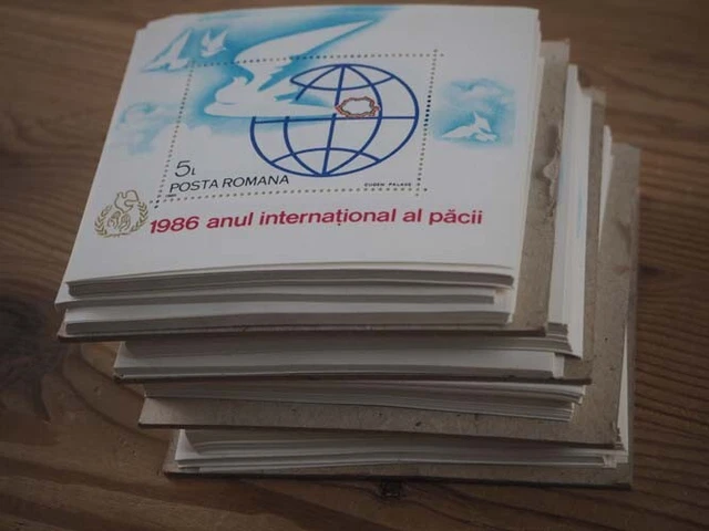 1986 Rumänien; 400 Blocks Jahr des Friedens, postfrisch/MNH, Bl. 228, ME 1000,-