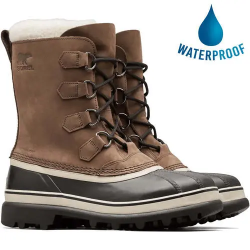 Sorel Caribou Mens Brown Waterproof Warm Walking Winter Snow Boots Size UK 7-12