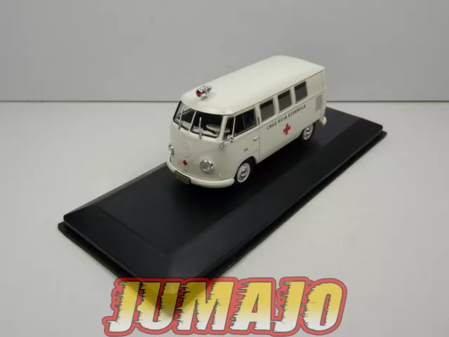 SSP21 1/43 SALVAT véhicules ESPAGNE : Volkswagen T1 Croix rouge ambulance 1956