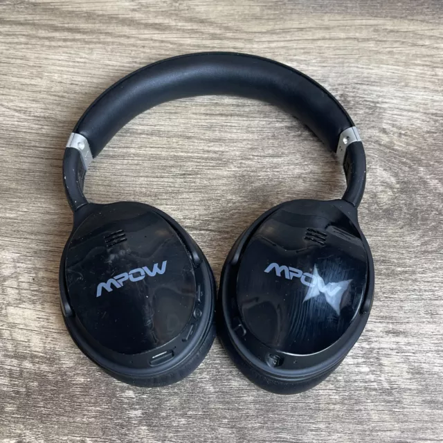 Mpow Black Wireless Bluetooth Active Noise Cancelling Over-Ear Stereo Headphones