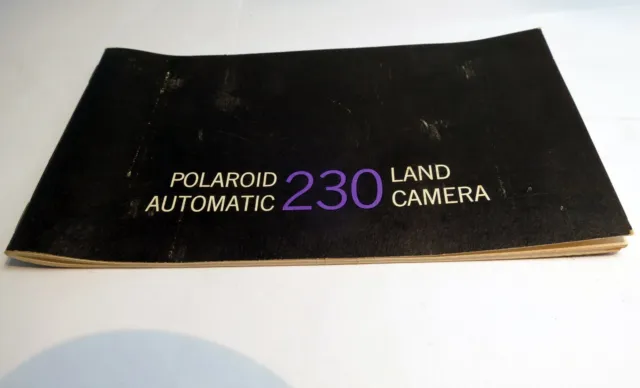 Polaroid 230 Automatic Land  Camera  instructions Guide Manual English