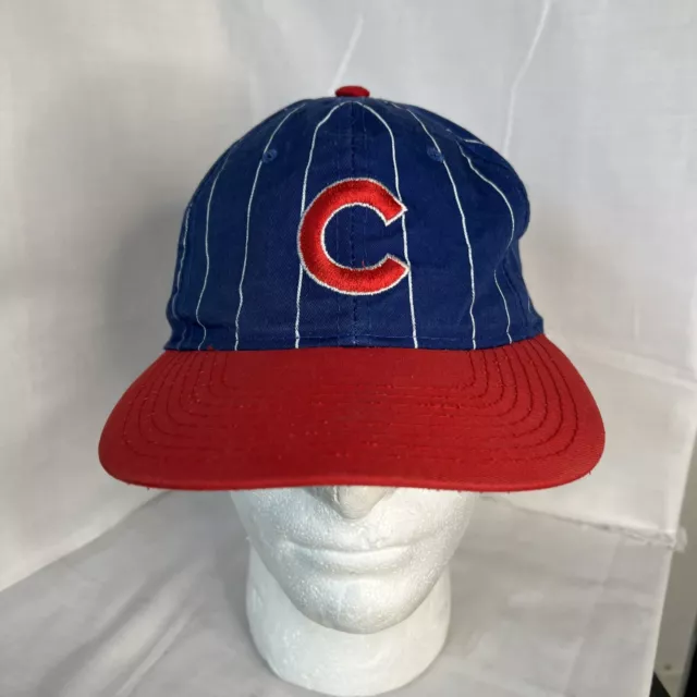 CHICAGO CUBS SNAPBACK Hat- Cubs Starter Pinstripes Baseball Cap Blue ...