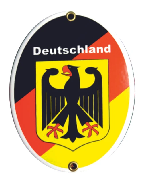 &DEUTSCHLAND& - EMAILLESCHILD Email Türschild Wappen 15 x 11,5 cm; Nr ...