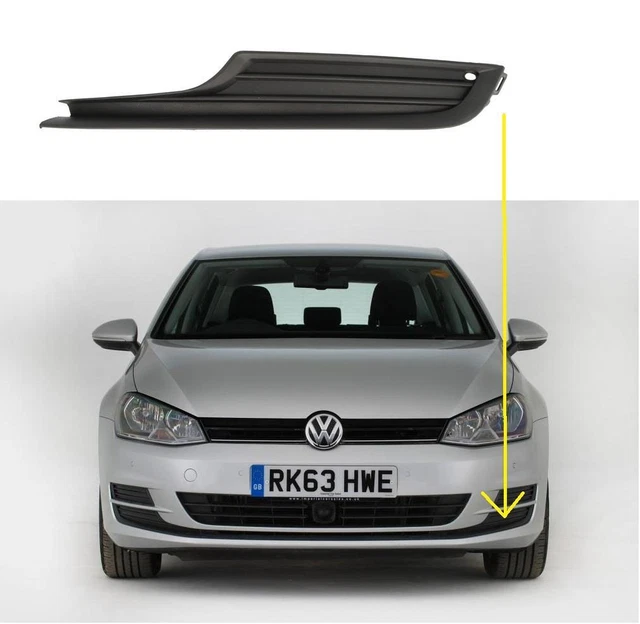 Vw Golf Mk7 2012 – 2016 Front Bumper Lower Grille Left 5G08536659B9 See Image