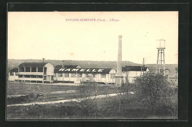CPA Gaillon-Aubevoye, L´Usine, Fabrik