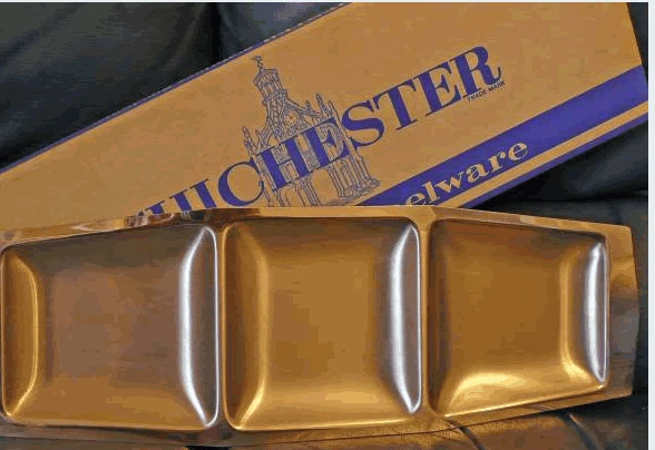 Plat Ovale En Inox Vintage Années 70 - 49,5 X 32 Cm - Fabrication Française