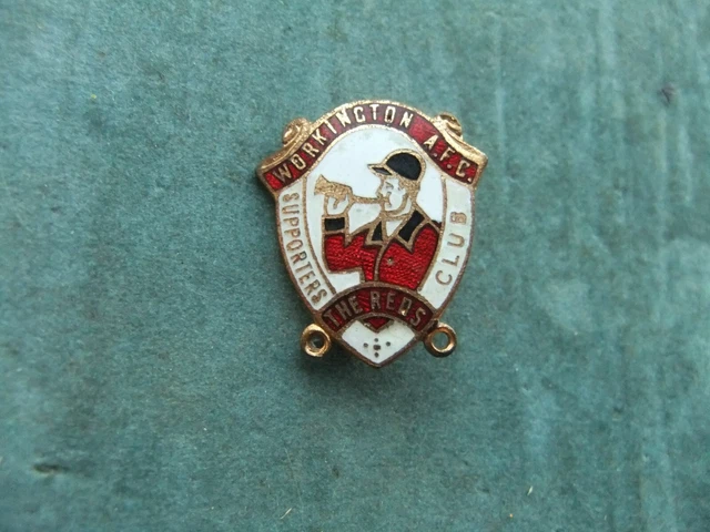 Pin's Broche Ancienne Workington Supporters Club - Gladman & Norman - Émail