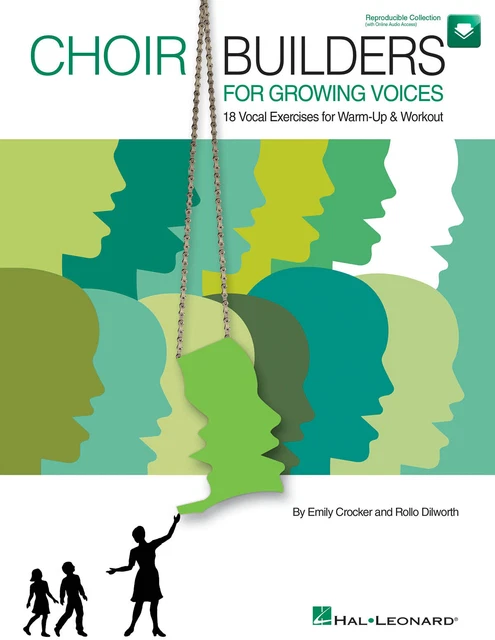 Choir Builders for Growing Voices 18 Vocal Exercises Warm-Up Teacher Book Audio
