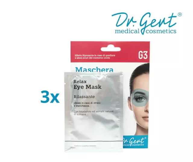 Dr Gert Maschera Occhi Eye Relax SOS G3 per occhi stanchi in tessuto 3 pz  Saldi