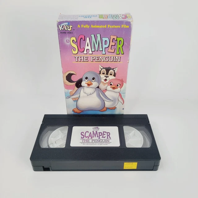 SCAMPER THE PENGUIN (VHS Tape 1989) Just For Kids Home Video $13.40